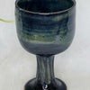 Wine Goblet Sea Green Fluted