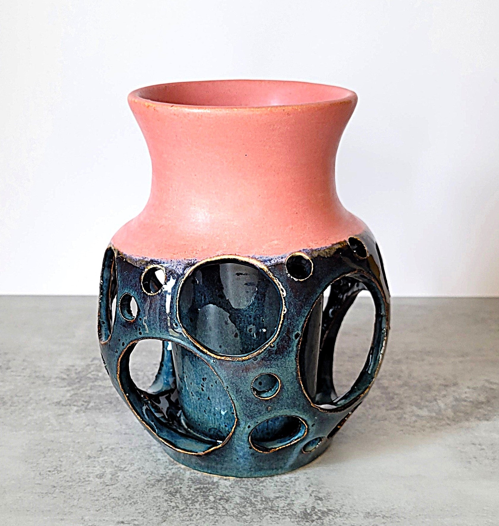 Double Walled Cut out Vase