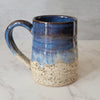 Blue Speckled Mug with Handle 14 oz