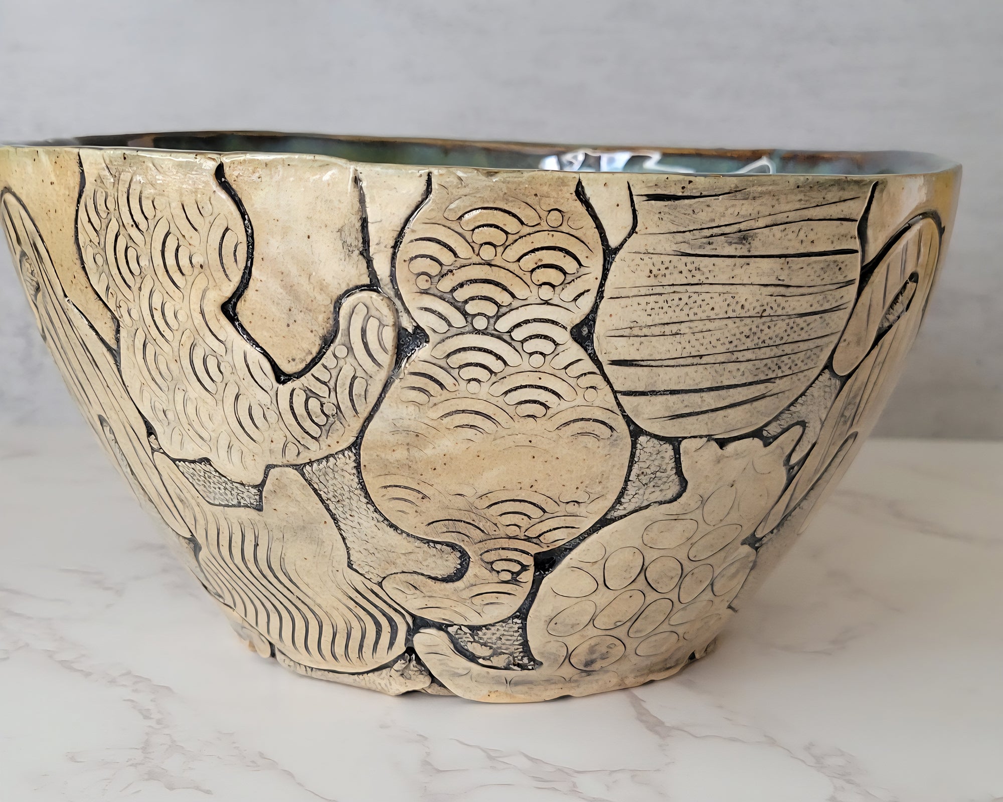 Cat Patterned Bowl