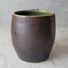 Copper Brown and Green Mug with Handle 14 oz