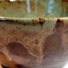 Blue Green and Brown Serving Bowl