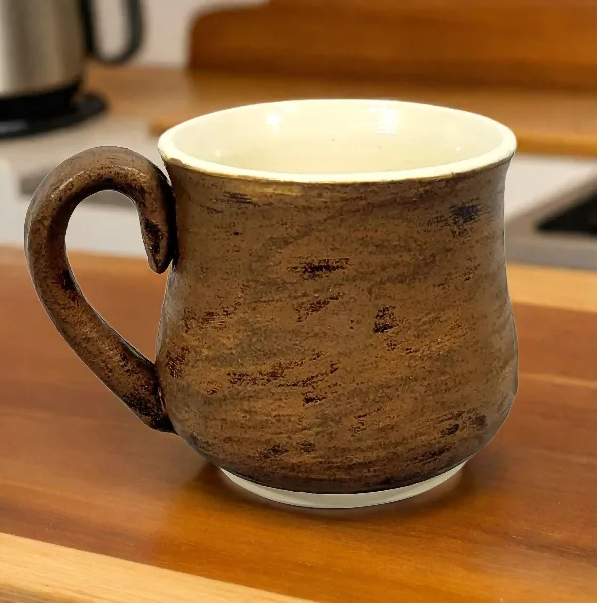 Matte Brown 12 oz Mug with Handle