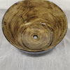 Dark Blue and Brown Planter With Drainage Hole
