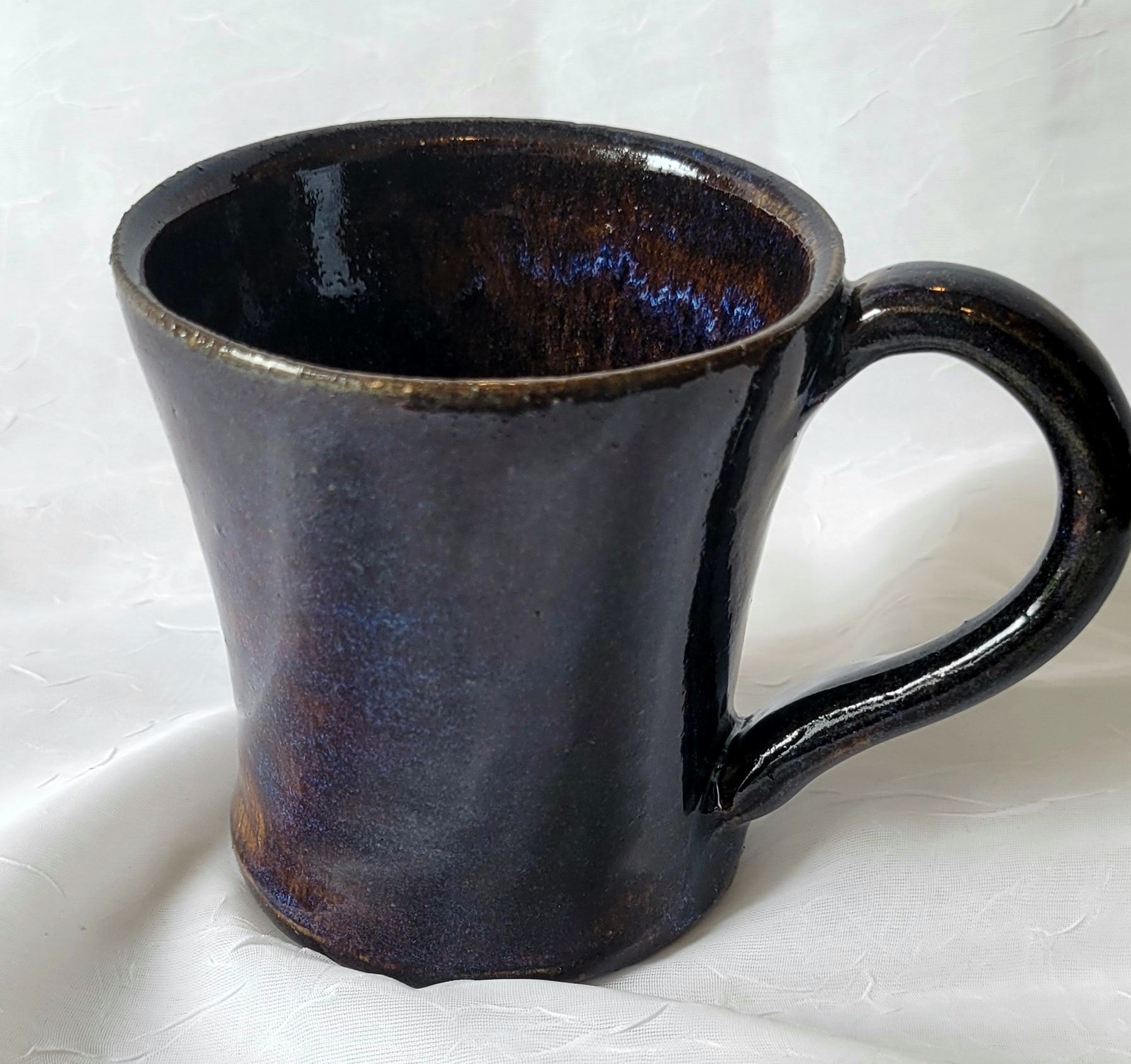 Dark Blue 8 oz Mug with Handle